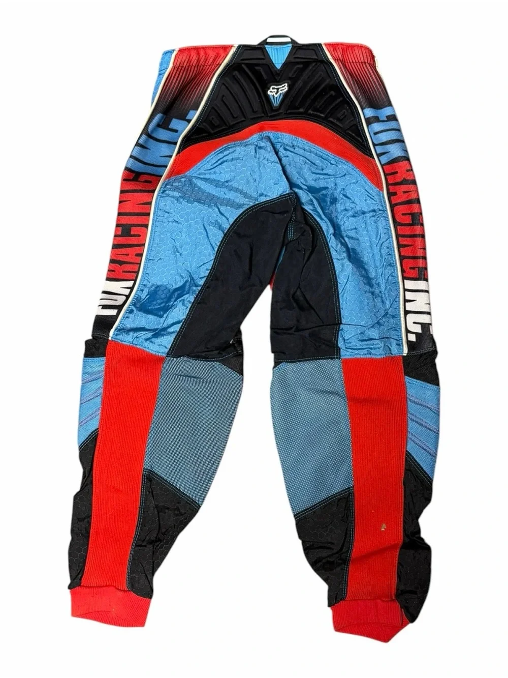 Vintage 1990s Fox Racing 360 Motocross Moto Dirt Bike Pants Red White Blue Sz 32